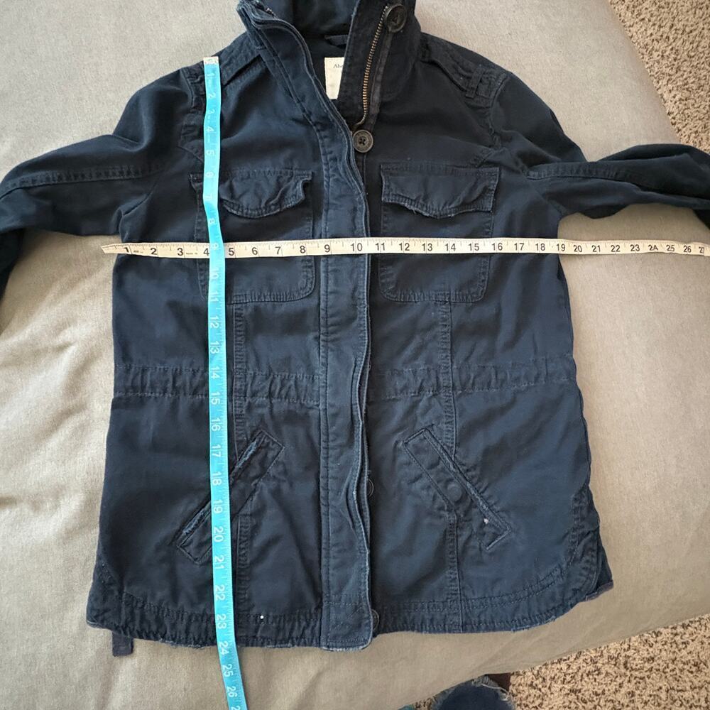 Abercrombie & Fitch Y2K military-style utility jacket DarkAcedemia Wmn S Cotton - Picture 6 of 8